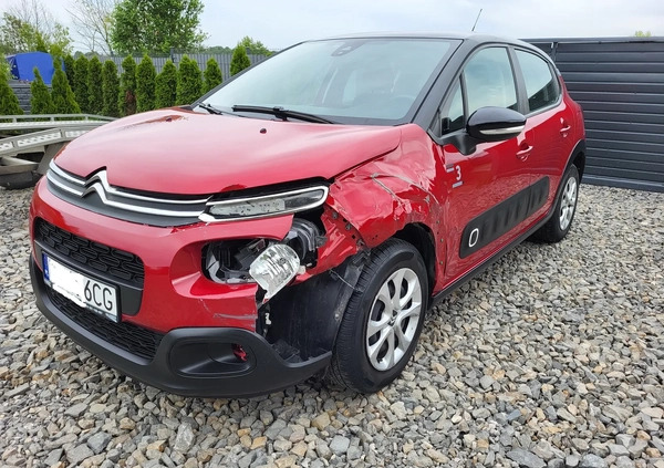 Citroen C3 cena 23500 przebieg: 94000, rok produkcji 2019 z Dobra małe 407